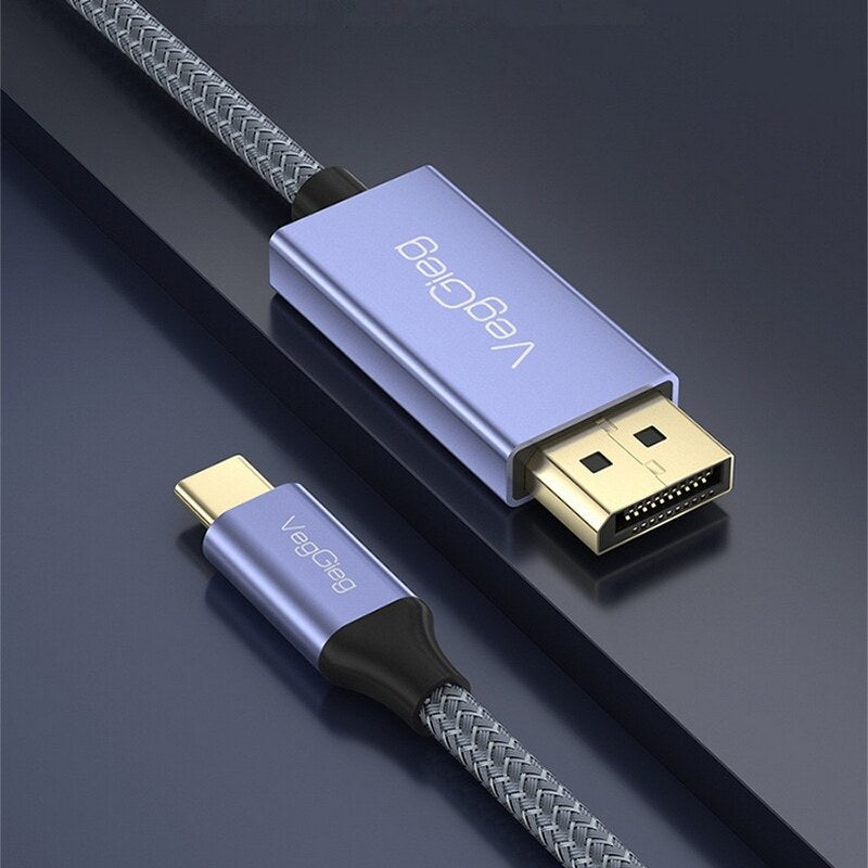 كابل Type C إلى DisplayPort 1.4 8K 