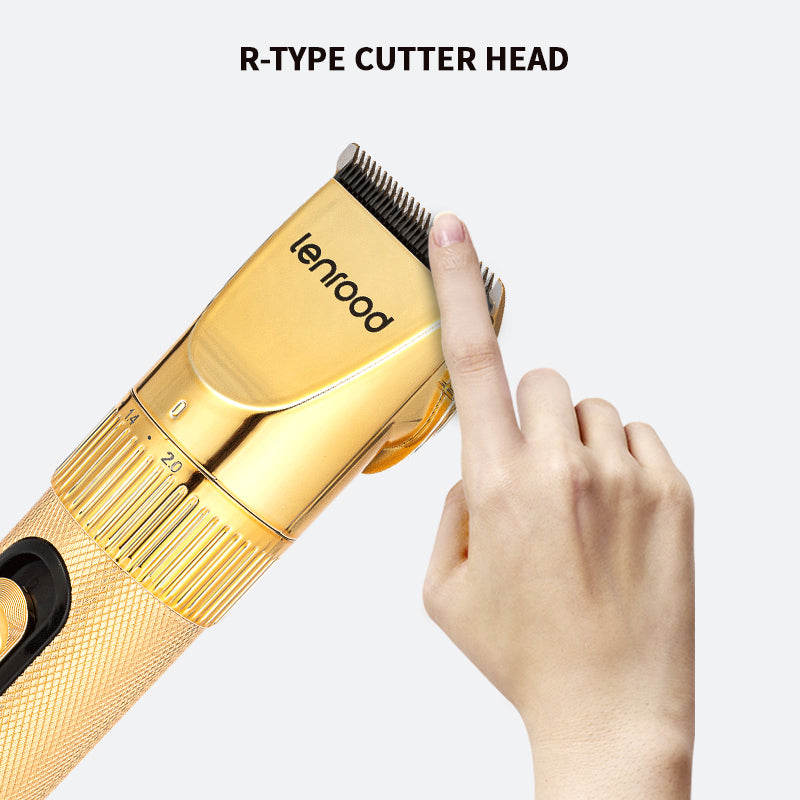 Golden Electric Hair Blades Trimmer Home Haircut Clippers LR-X9