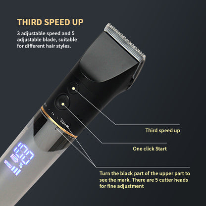 Professional Hair Clippers T-Blade Trimmer Clippers Beard Trimmer LR-528A