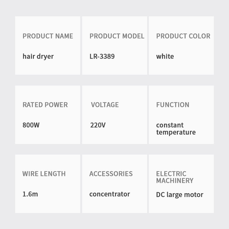 مجفف الشعر الاحترافي LR-3389 