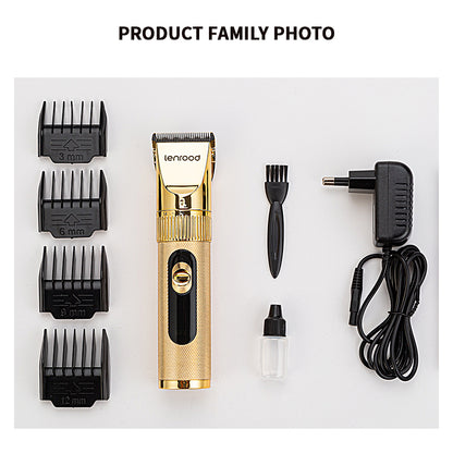 Golden Electric Hair Blades Trimmer Home Haircut Clippers LR-X9