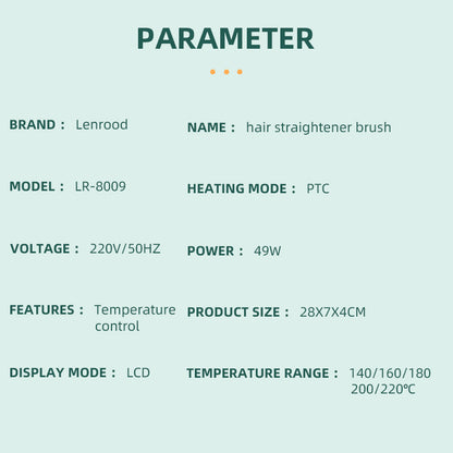 مكواة تجعيد الشعر LR-8009 سريعة التسخين 