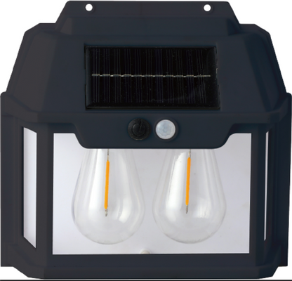 Solar Powered Wall Light Wireless Solar Powered Outdoor Light 2 Bulbs 40W EL-8027