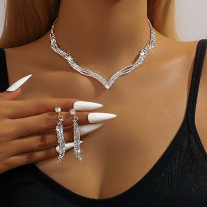 Bohemian Style Bridal Party Jewelry Featuring Claw Chain 5033 Silver