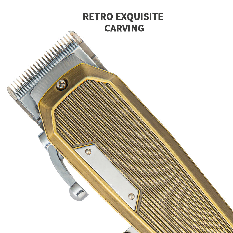 Golden Electric Hair Blades Trimmer Home Haircut Clippers LR-G500